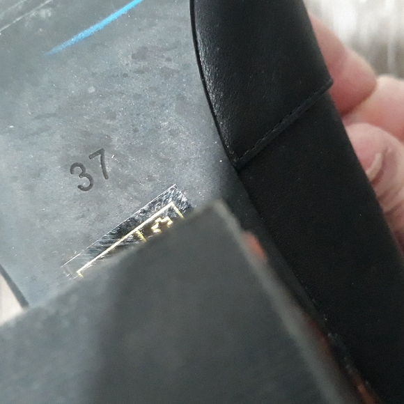 Sol Sana black leather 3 inch heel zip ankle boots with modern heel. Size 6.5 - Picture 8 of 11